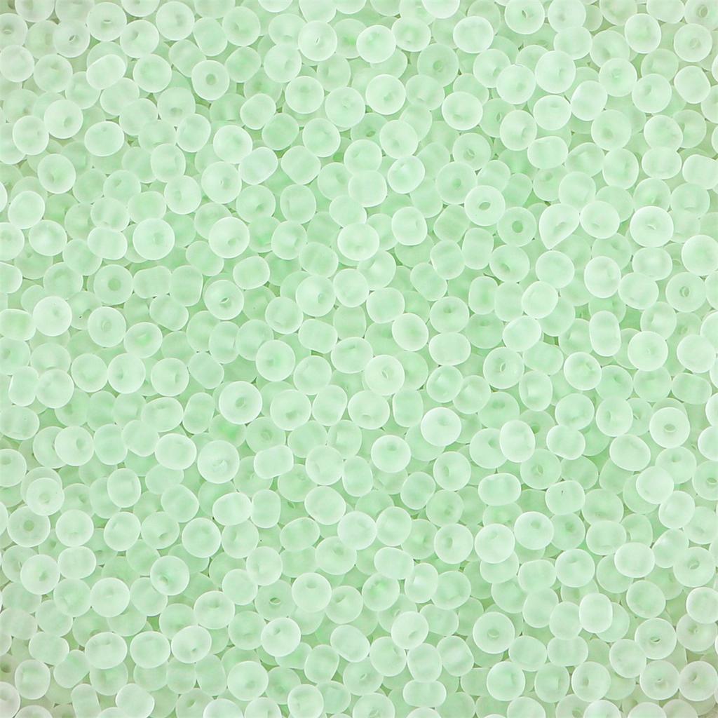 Frosted Clear Glass Seed Beads, DIY Jewelry Making Supplies