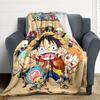 1pc ONE PIECE Flannel Blanket, Soft Skin Friendly with Digital Printing, Various Sizes Available for Family, Friends, Birthday