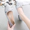 Ladies Pumps Pointed Toe Low Heel Elegant Leather Casual Purple Women's Shoes Vacation Fashion Summer 2025 Wholesale Beau Today