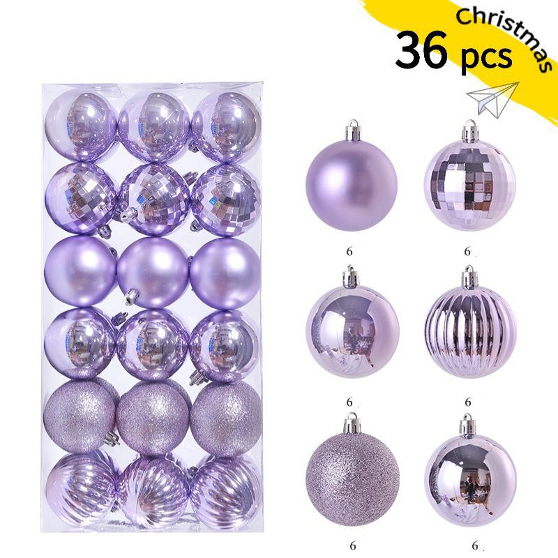 3cm Weihnachtsbaumkugeln Bruchfeste Kunststoffkugeln Dekoration Frohe Weihnachten Kugeln Anhänger Set Festival Party Hausdekoration