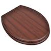 VidaXL Toilet Seat with Lid MDF Simple Design Brown