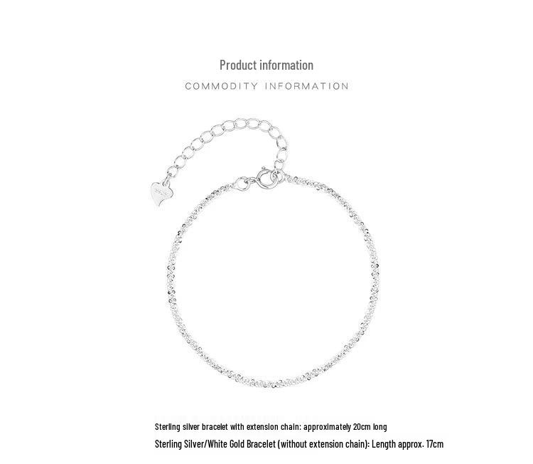 925 Sterling Silver Starry Sky Bracelet for Women - Summer Korean Mori Style, Simple & Trendy Hand Jewelry
