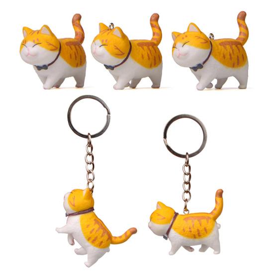 Ciondolo per borsa portachiavi portachiavi giocattolo appeso modello gatto paffuto di cartone animato