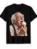 2026 Funny Unisexs Fun Grandpa Licking Ice Cream Tshirt Classic Version Soft And Comfortable Highquality Fabric