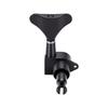Electric Bass Tuning Pegs Sealed Tuning Key Replacement Pegs for Musical Instruments Black