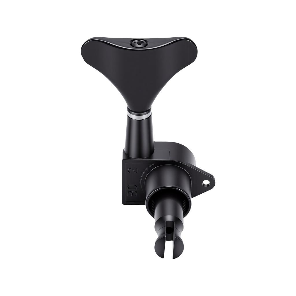 Electric Bass Tuning Pegs Sealed Tuning Key Replacement Pegs for Musical Instruments Black