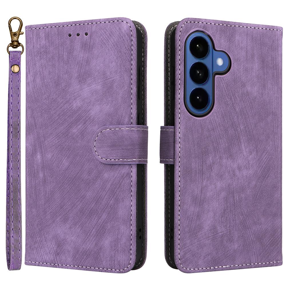 For Samsung Galaxy S26/S26 Pro Case Wallet RFID Blocking PU Leather Phone Cover Stand with Strap