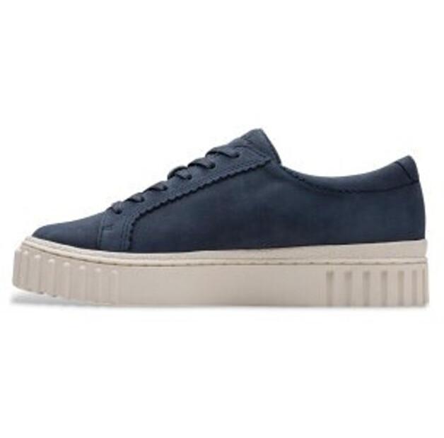 Women's Ankle Boots Clarks Mayhill Walk Leather Shoes Navy 26181210