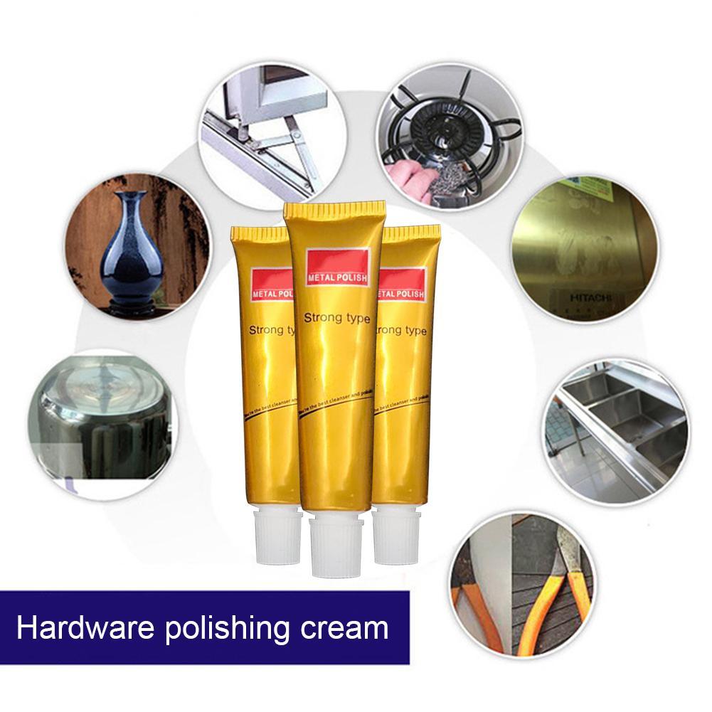 5/10/15g Metaal Polish Crème Metaal Reinigingspasta Roestvrij Staal Aluminium Messing Koper Goud Polish Reiniger Huis Middel Gereedschap