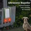 Ultraschall-Schädlingsvertreiber Außenbereich LED rot und weiß Explosionsblitz Vogelabwehr Ultraschall-Hundevertreiber Katzenabwehr IP66 Wasserdicht