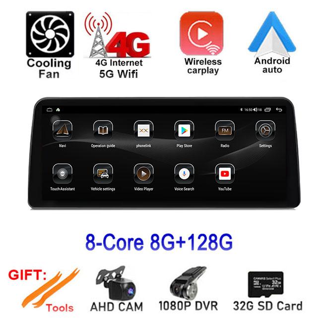 12.3‘’ Car Radio Multimedia Player For Ford Focus 2019-2022 Android Auto Wireless CarPlay Navigation GPS 4G WIFI