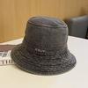 Large Brim Unisex Denim Fisherman Hat Simple And Stylish Sunblock Cap For Summer