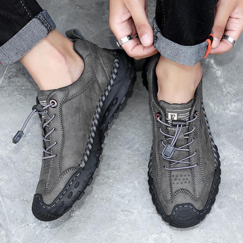 Men Split Leather Casual Leather Shoes Men Comfortable Driving Shoe  Man Flats Shoes  Business Formal Shoes