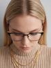 Gucci GG0756OA 001 Black & Gold Rectangular Eyeglasses for Men and Women