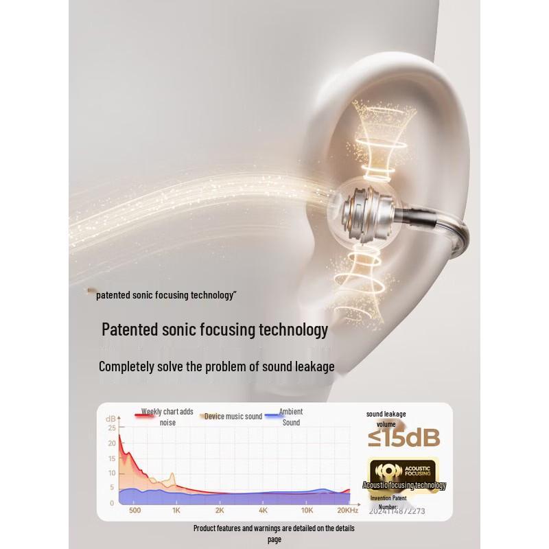 SANAG S8S AI Bone Conduction Clip-on Bluetooth Earphones