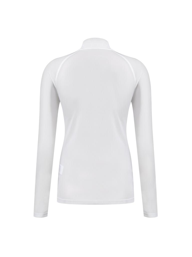 WIDEANGLE To Back Mesh Half-Neck Base Layer L_White