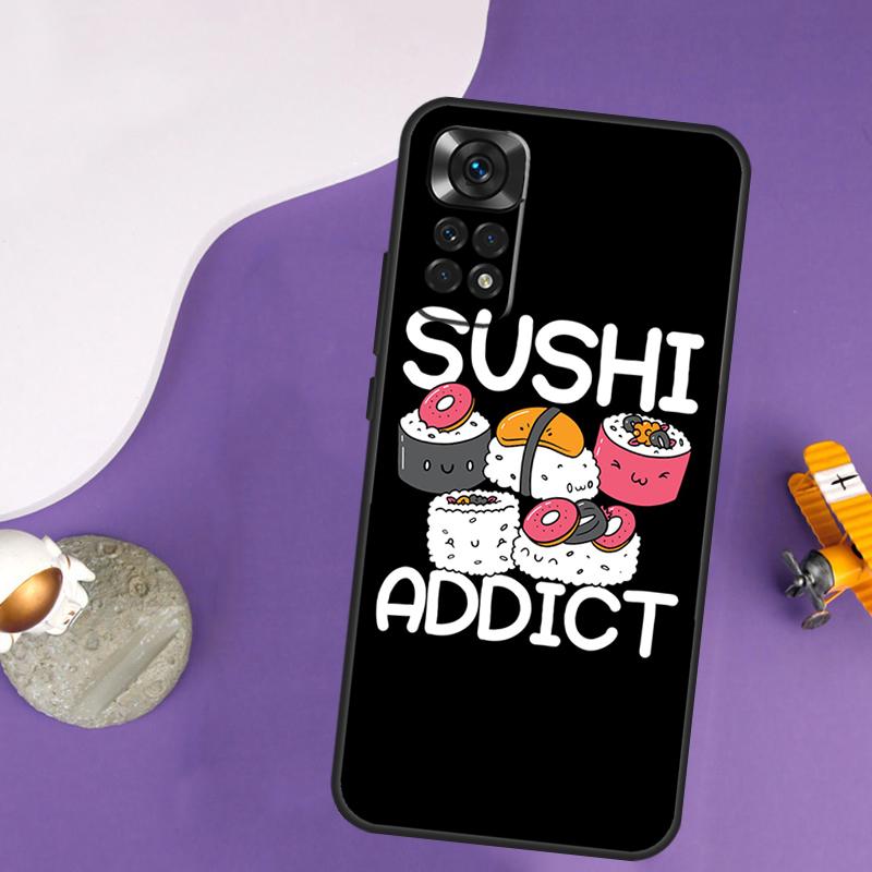 Sushi Case For Xiaomi Redmi Note 13 Pro 14 12 9 10 11 Pro 10S 11S 12S Redmi 13C 14C 10C 12C Cover