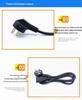 25-Pack US Standard C13 AC Power Cords for Computers, Monitors, Projectors, and Appliances