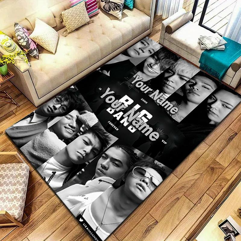 Big Bang Forever Custom Name Carpet Rug For Living Room Bedroom Home Sofa Decoration Kids Play Nonslip Floor Mat
