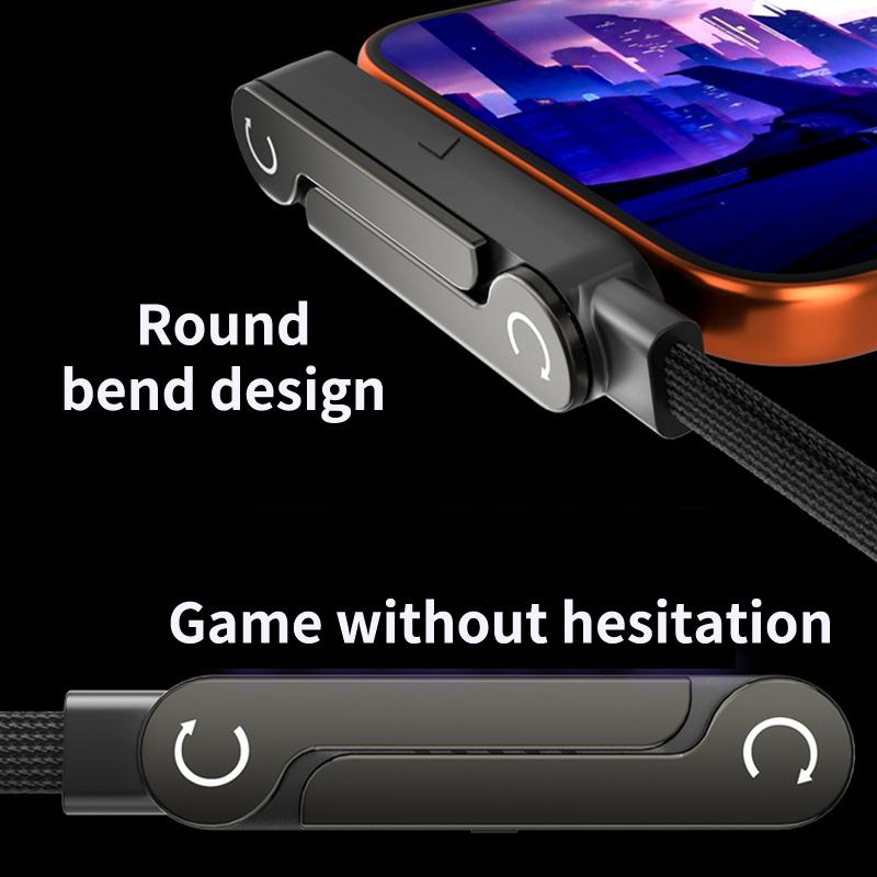 Type C Fast Charging Cable To Type C Foldable Organizer Holder USB C Data Cable For University Business Home Charging