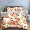 Blossoming Piggy Whimsy Bedding Sets Duvet Covers Pillowcases(1* Duvet Cover 2* Pillowcases Without Duvet Insert)