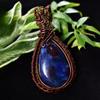 Natural Labradorite Pendant Quality 106 ct Copper Wrapped Pear Cut Gemstone Jewelry Gift