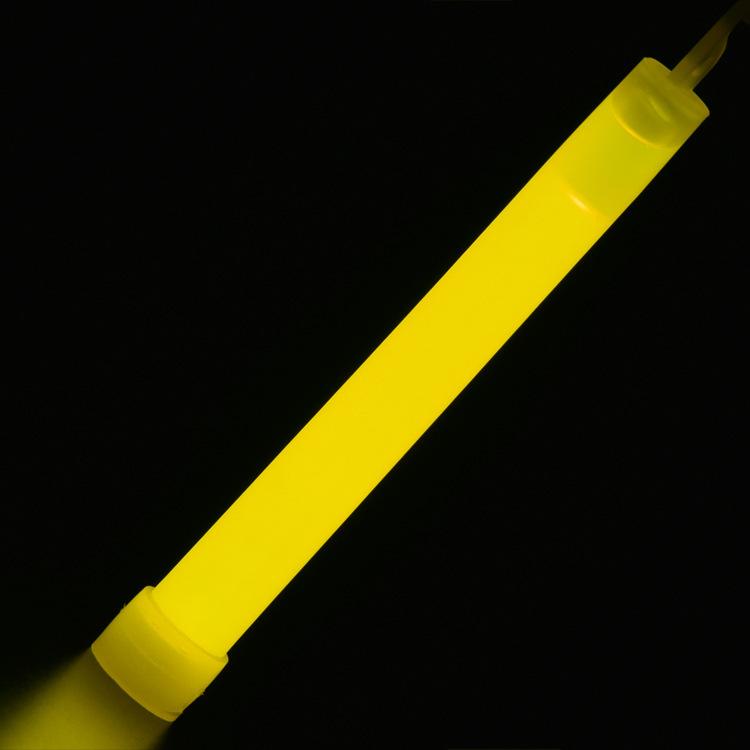6pcs 6in Industrial Grade Ultra Bright Orange Glow Sticks Chemiluminescent Light Sticks 12 Hour Duration No Battery for Camping Hiking Rescue Survival