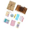 Mini Leather Paper Photo Album With Accordion Design 34 Foldable Pages And Elastic Tie For Secure Photo Storage
