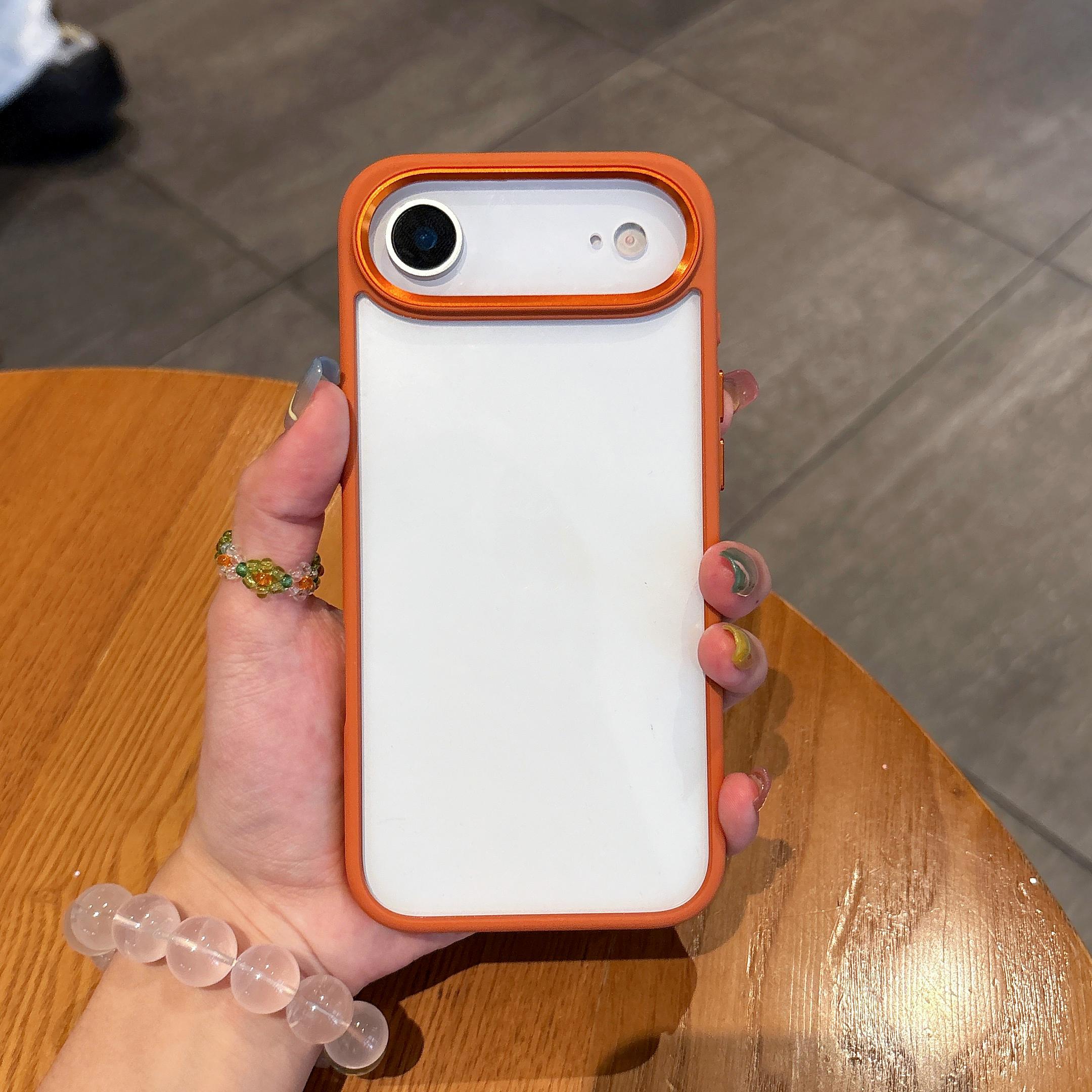 

Прозорий силіконовий бампер-рамка Чохол для iPhone 17 Air 16 16E 15 14 13 12 Mini 11 Plus Pro Max Захисний жорсткий чохол з кільцем для камери iPhone 14 Plus