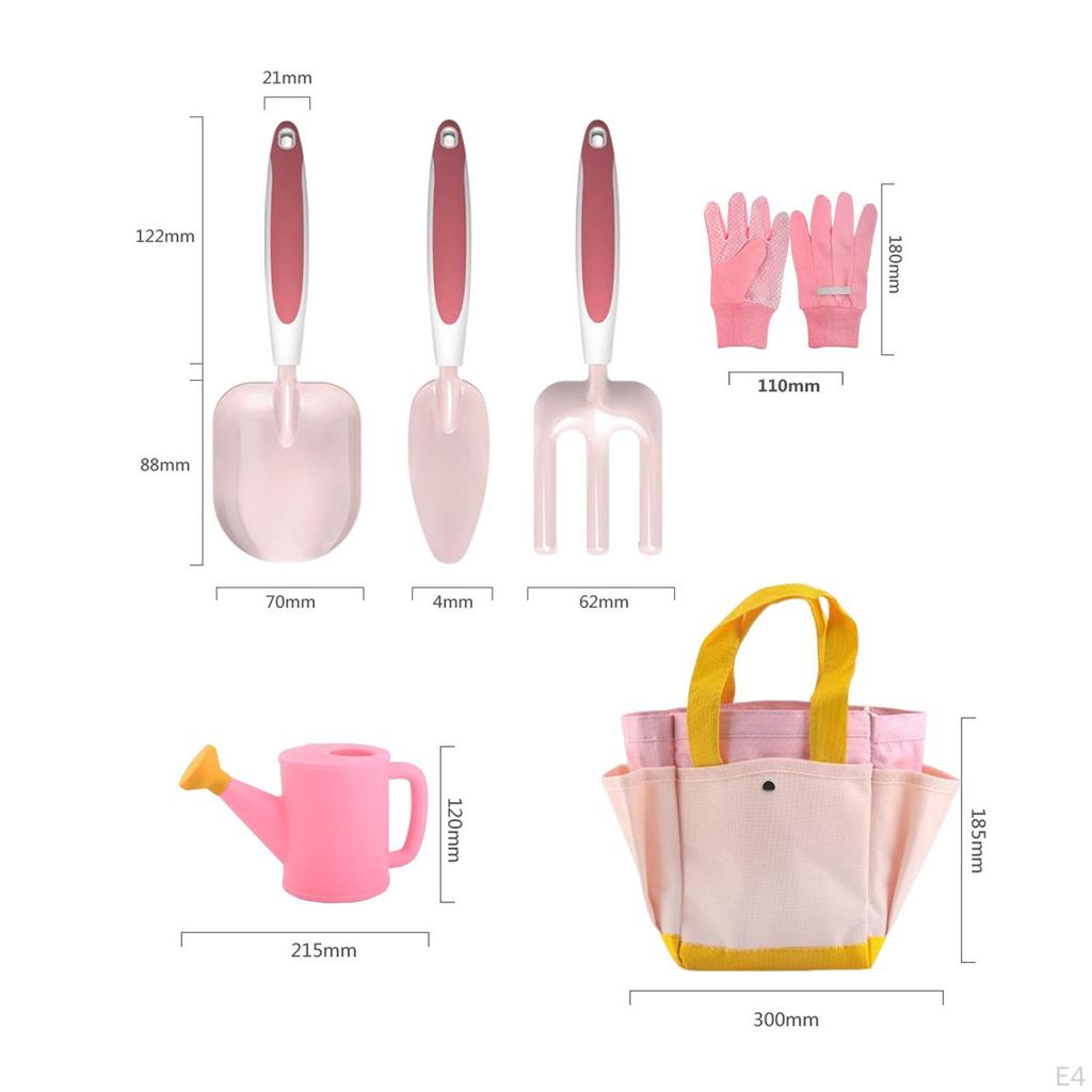 Children Garden Tool Set for Girl Includes Gloves, , Rake, etc Great Parent and Child