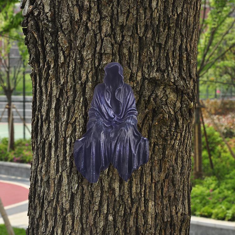 Mystical Gothic Garden Resin Figurines: Halloween Home Decor
