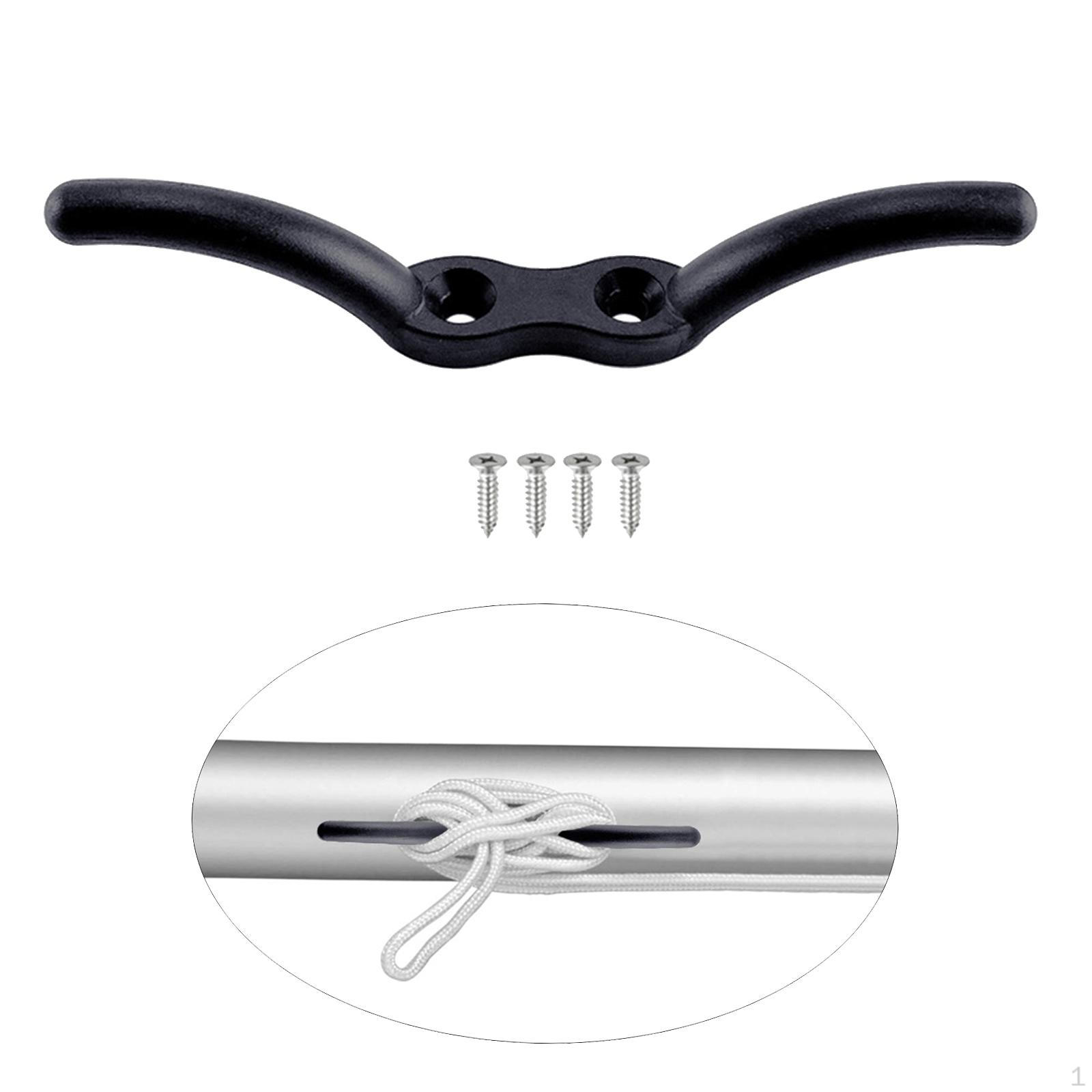 FlagPole Nylon Halyard Rope Cleat Hook with Mounting Screws Included 152mm
