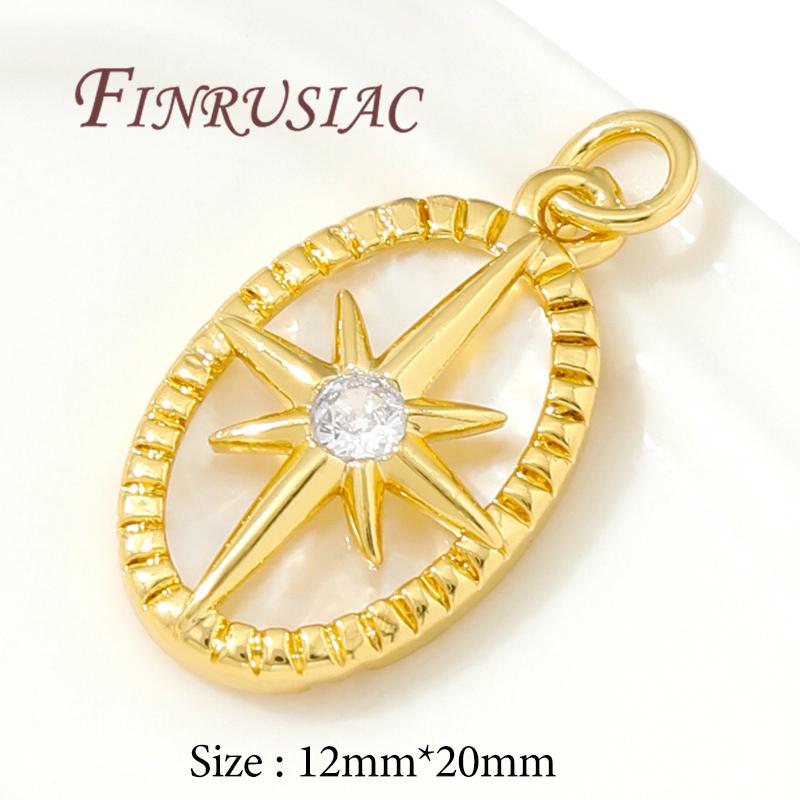 18K Vergoldete Sonne/Sterne Anhänger Charms Für Schmuck, DIY Ohrringe Herstellung Zubehör, Anhänger Halsketten Zubehör