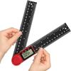 Digital Angle Finder, 7"/200mm Digital Inclinometer Protractor, Protractor Angle Ruler with LCD Display, Angle Measure Tool for Woodworking Constructi