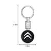Luxury Car Keychain Car Keychain Car Emblem Logo Auto Accessories For Citroen C1 C3 C4 Grand Picasso C4L C5 C6 C8 VTS Aircross