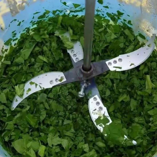 Lama tocător de iarbă pentru fermă de uz casnic, diametru reglabil, lamă de înlocuire ascuțită din oțel inoxidabil pentru tocarea ierbii de legume pentru furaje animale