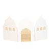 Multicolor Ramadan Ornament Folding Screen Acrylic Three-dimensional Eid Mubarak Desktop Screen Hollow Out Castle