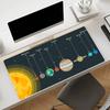 Universe Space Solar System Mouse Pad Square Office Gaming Desk Mat Waterproof Non-Slip Rubber Decorative