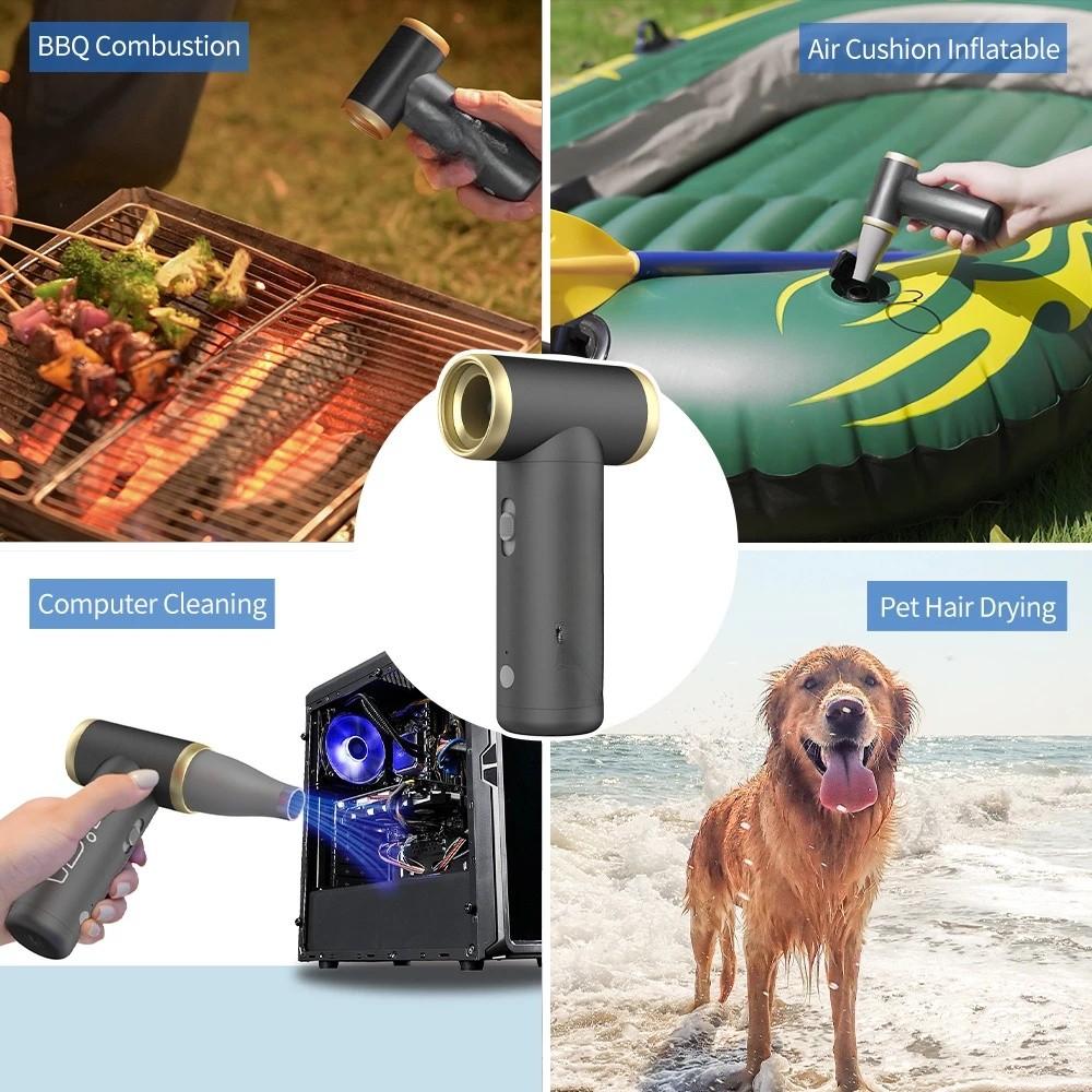 100000RPM Handheld Electric Jet Fan Compressed Air Duster Cordless Portable Computer Keyboard Cleaner