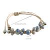 1pc Wind-Inspired Light Luxury High-End Minimalist Ceramic Grape Bead Bracelet, Suitable for Daily Wear, Holidays, and Gifting