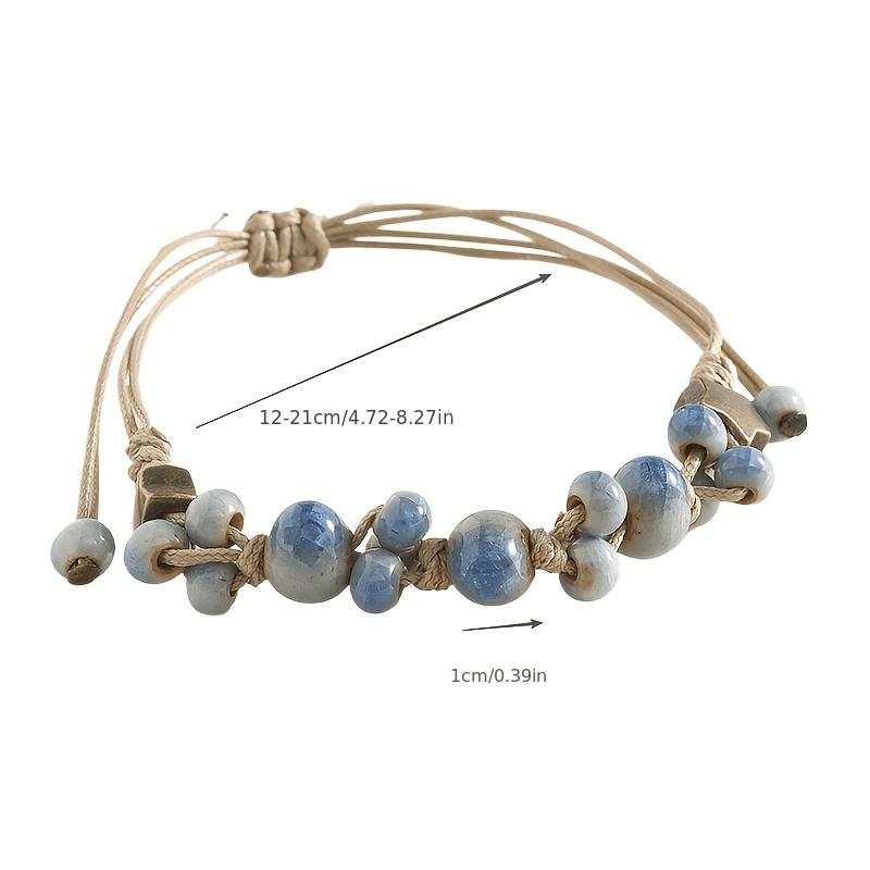 1pc Wind-Inspired Light Luxury High-End Minimalist Ceramic Grape Bead Bracelet, Suitable for Daily Wear, Holidays, and Gifting