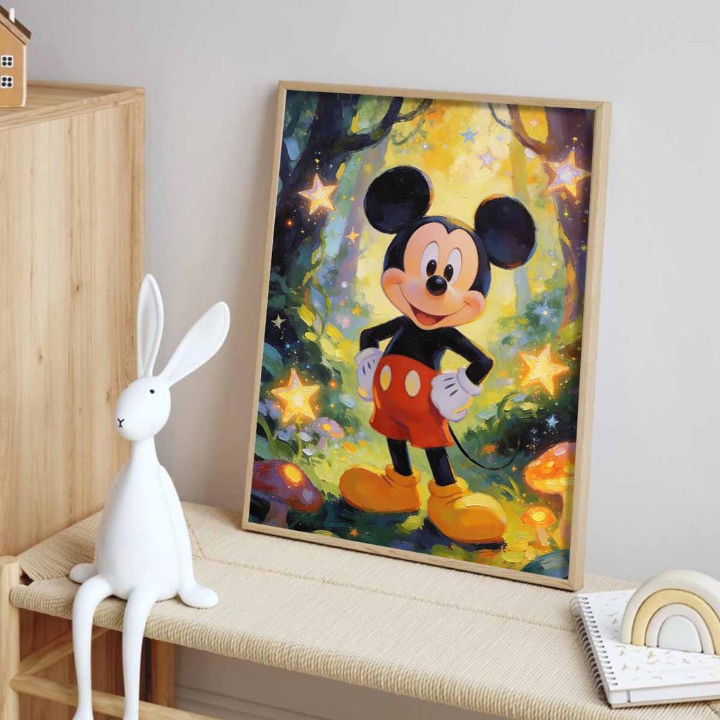 Disney Mickey Mouse Forest Stars Diamond Painting Art Kit Mosaic Handmade Diy Gift Home Decor