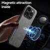 Luksusowe etui na telefon ze skóry owczej dla iPhone 16 15 14 Pro Max Plus 16E Z magnetycznym przyssaniem Lekkie Elegancki skórzany pokrowiec