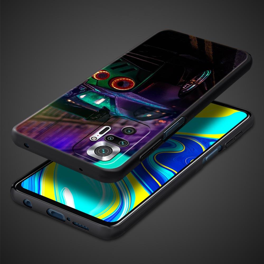 Blue Red JDM Sport Car Phone Case For Xiaomi Redmi Note 14 13 5G 10 11 12 Pro Plus 4G 14C 13C 12C 10C Black Cover