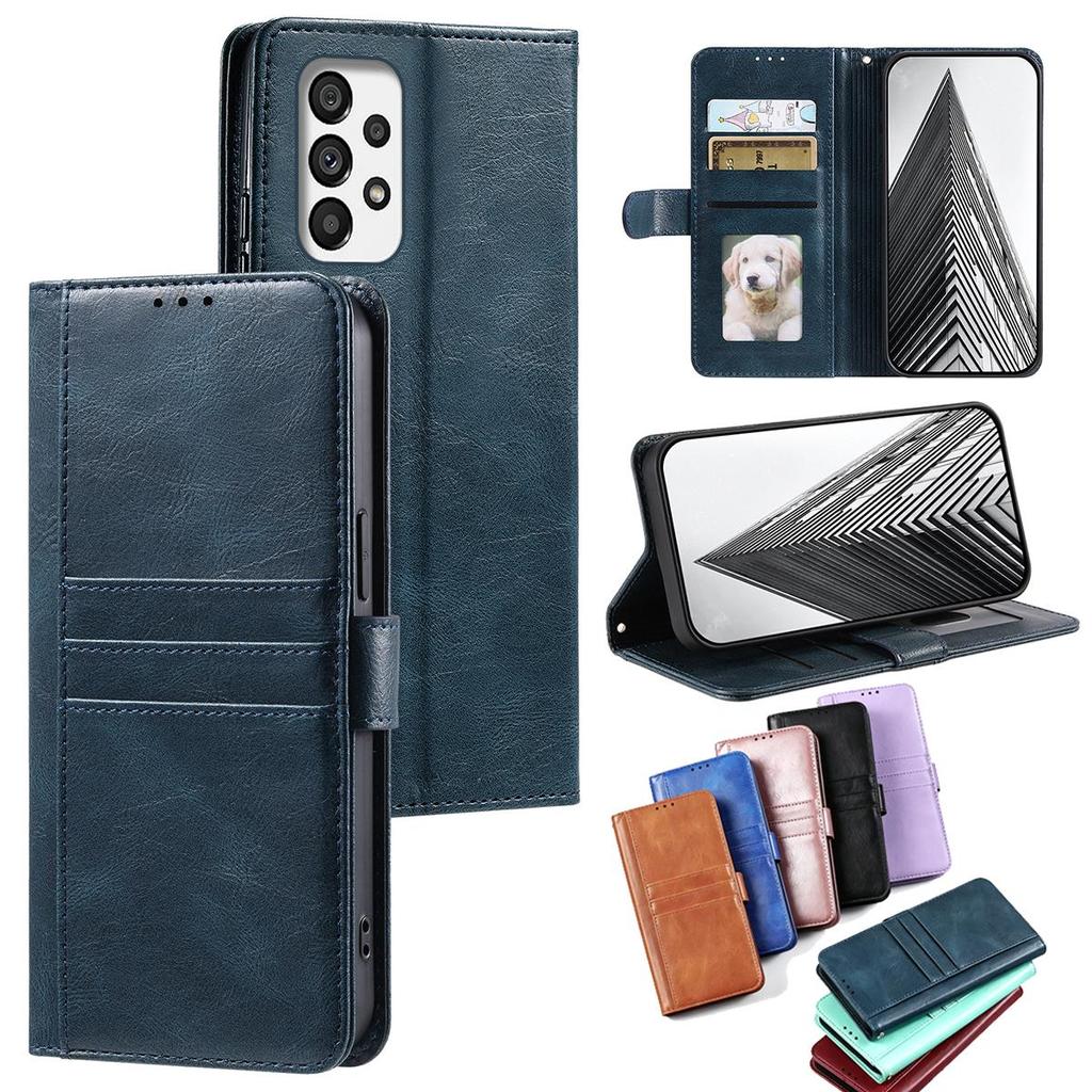 Cover for Samsung Galaxy A73 5G,A53,A52 4G/5G,A52S,A33,A32 4G,A32,A23,A13 Retro PU Leather Flip Wallet Phone Case Multi Card Slots