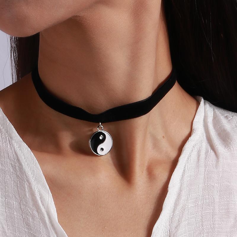 Gotische schwarze Spitze Halskette für Damen Boho Choker Halsketten Steampunk Club Party Schmuck Geschenke