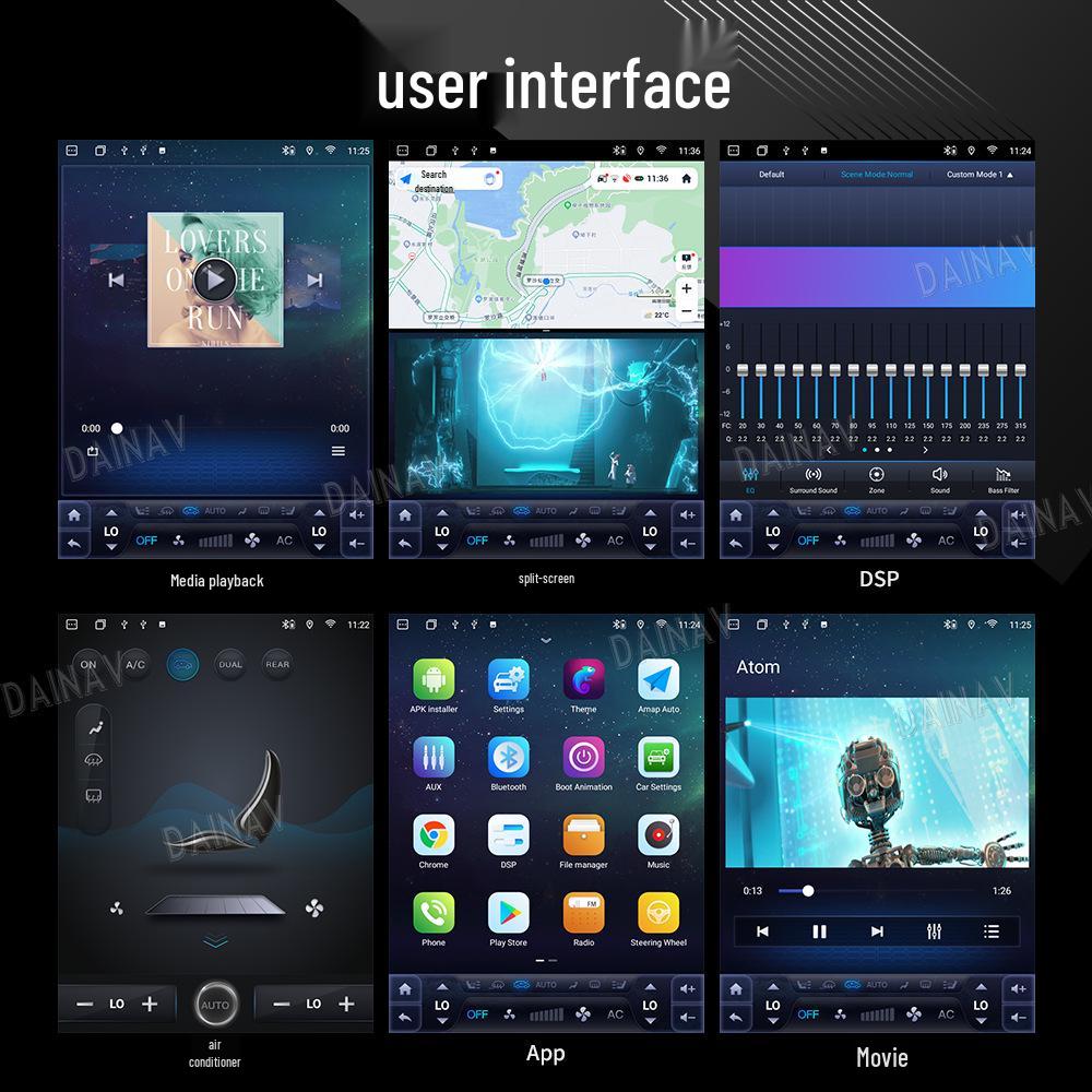 9.7" Vertical Screen Android Navigation for 2003-2007 Honda Accord with CarPlay Integration