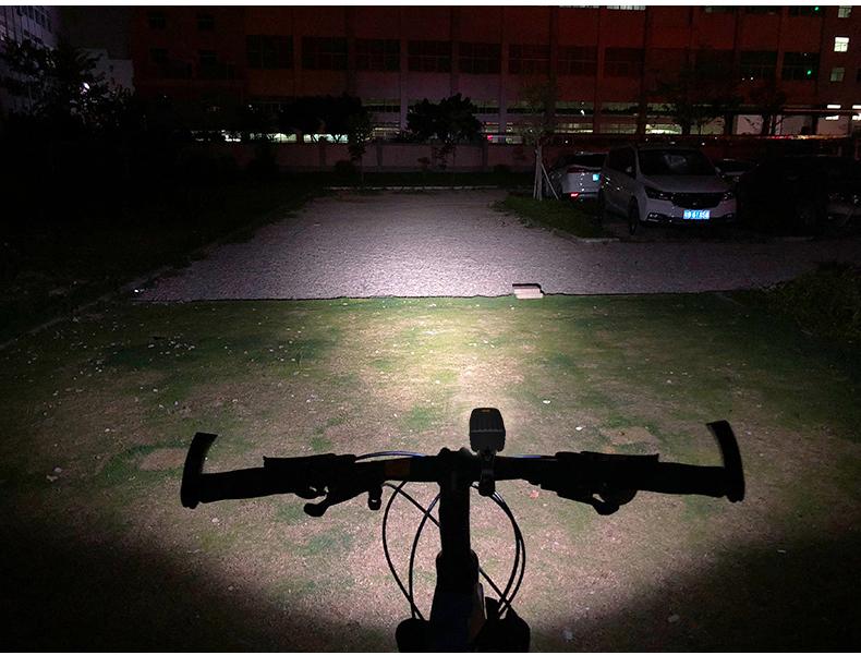 P30 Bicycle Front Light Rechargeable Bright Flashlight Cycling Equipment Bicycle Night Riding Accessories Light Mountain Bike Light
