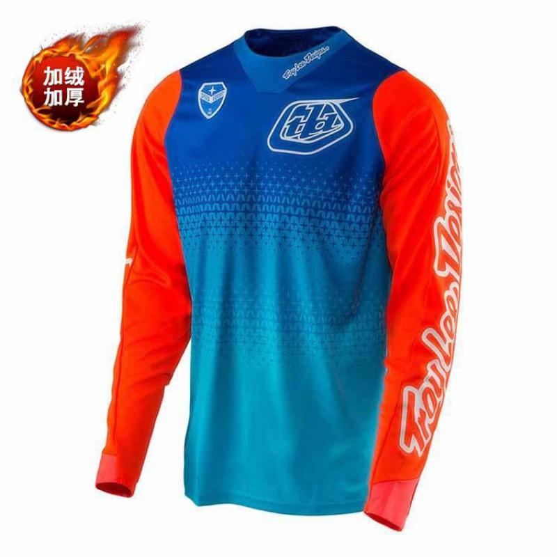 Warm Fleece Cycling Jersey Winter Riding Outdoor Sports Thermal Long Sleeve Top Unisex