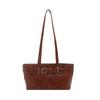 Oily skin solid color design casual popular retro commuter personalized belt buckle shoulder bag commuter underarm bag women